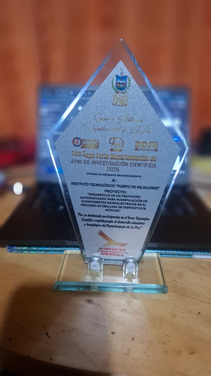 Captura de presentación en feria tecnológica